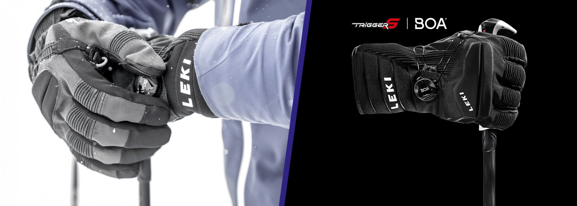 Gloves with the trigger S Boa system