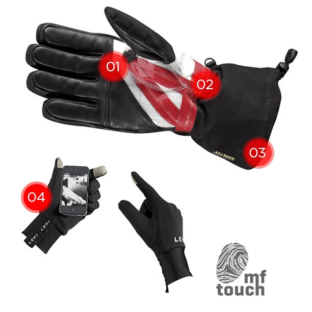 Leki gloves trigger loop